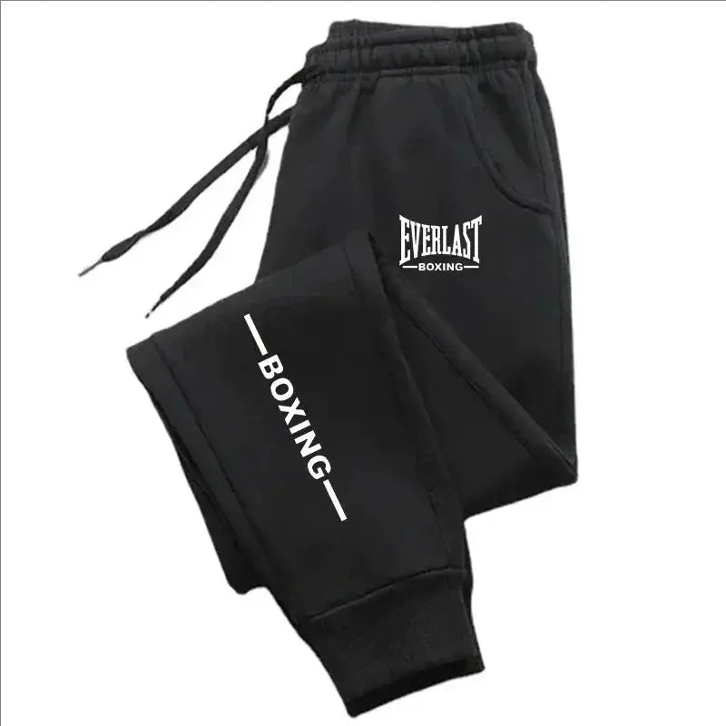2025 Autumn Winter EVERLAST Printed Running Pants Men Women Outdoor Sports Fitness Pants Jogging Fleece Casual Sports Pants Suncollections
