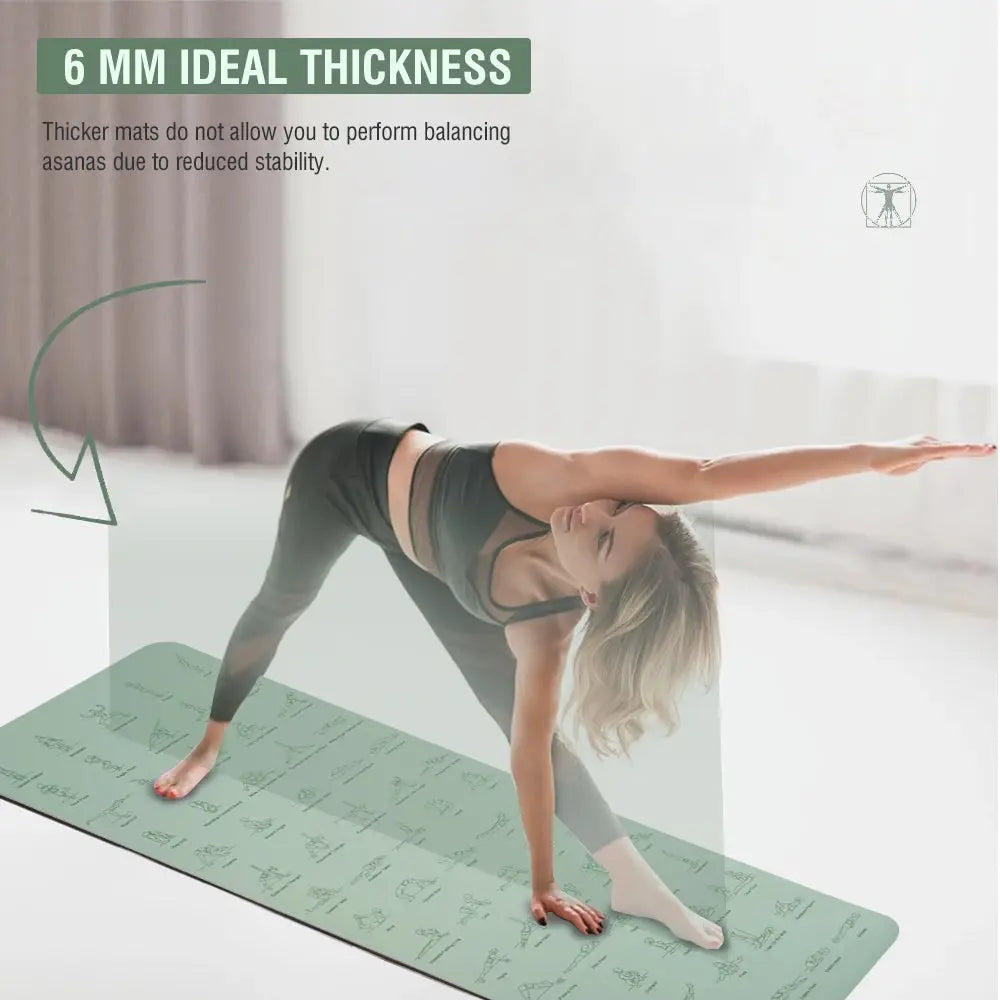 TPE Yoga Mat 183cm*57cm Eco-friendly Non-Slip Sports Fitness Mat For Exercise Yoga And Pilates Gymnastics Mat Fitness Equipment - Suncollections