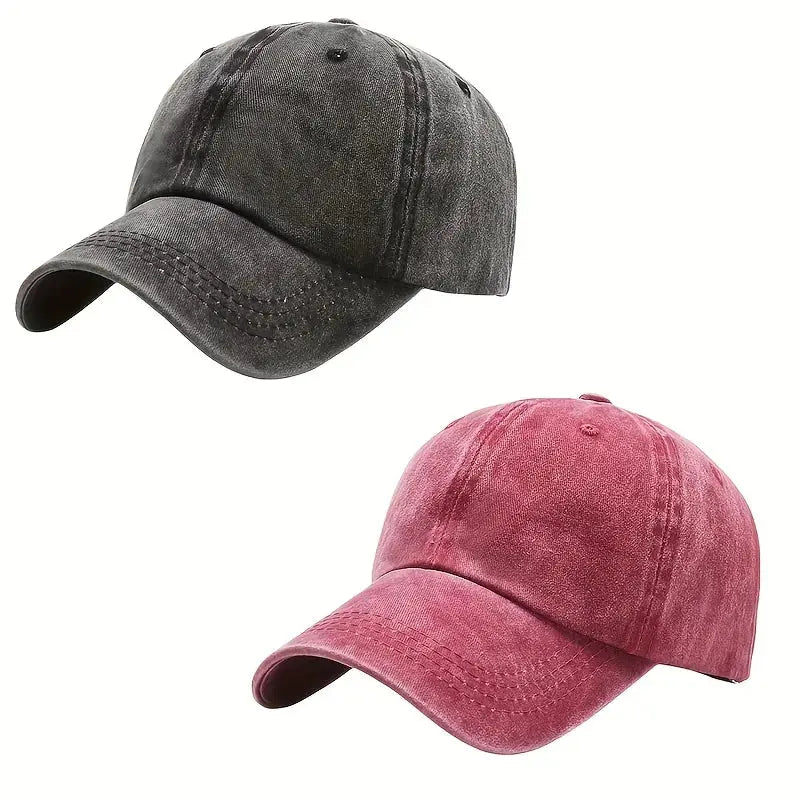 Men Women Unisex Baseball Cap Adjustable Solid Color Casual Hat Stretchy Fabric for Sports Secure Drawstring Closure Dad Hat - Suncollections