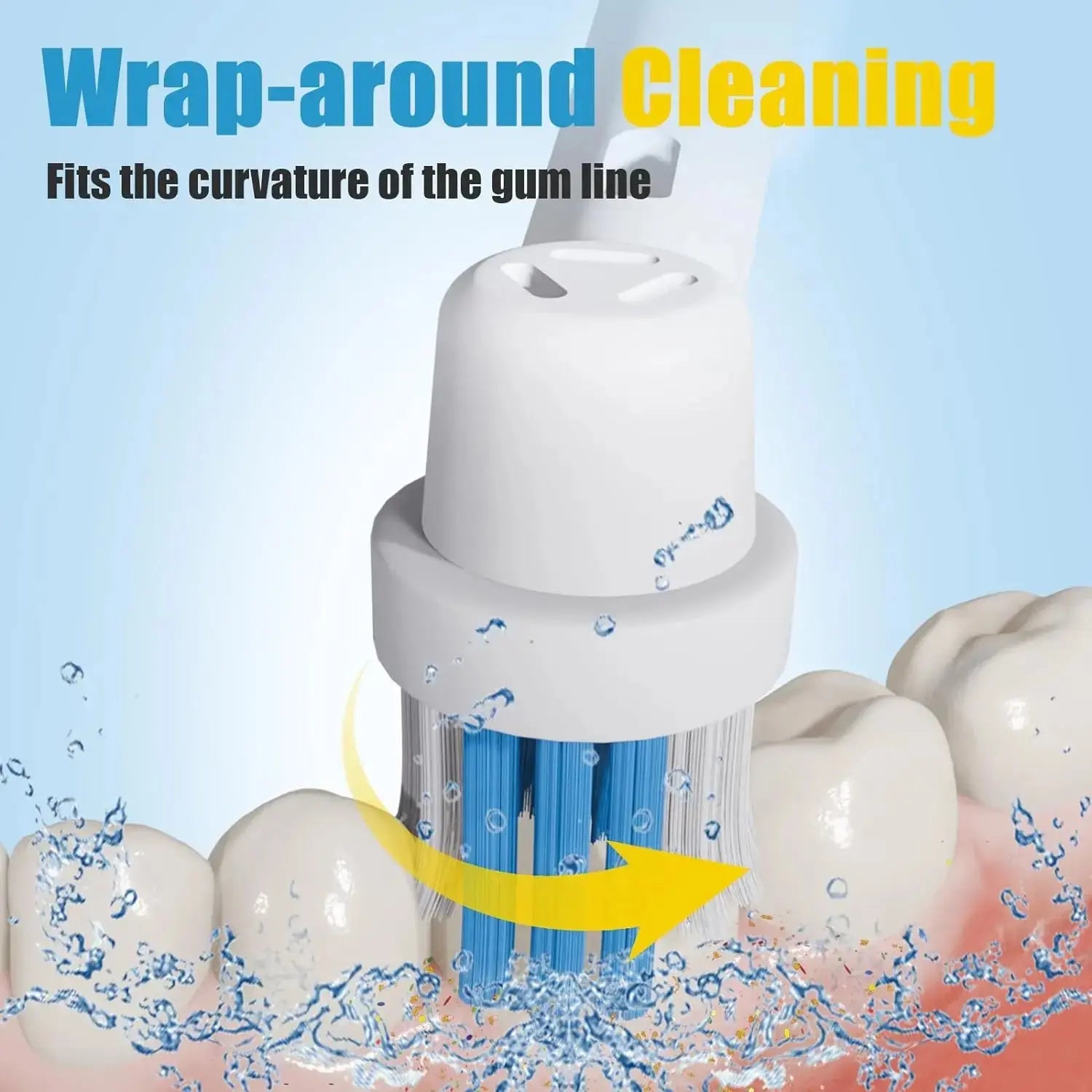 16/20PCS Brush Head nozzles for Oral B Electric Toothbrush Replacement Head Refill Sensitive Floss Cross Action for Oralb - Suncollections