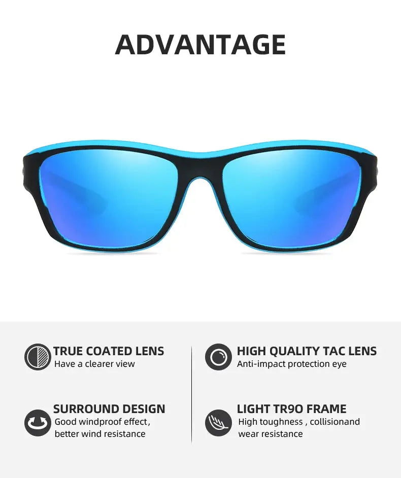 Brand New Men Sunglasses Polarized Sun Glasses Women UV400 Outdoor Baseball Softball Sport Eyewear Fishing Goggles - Suncollections