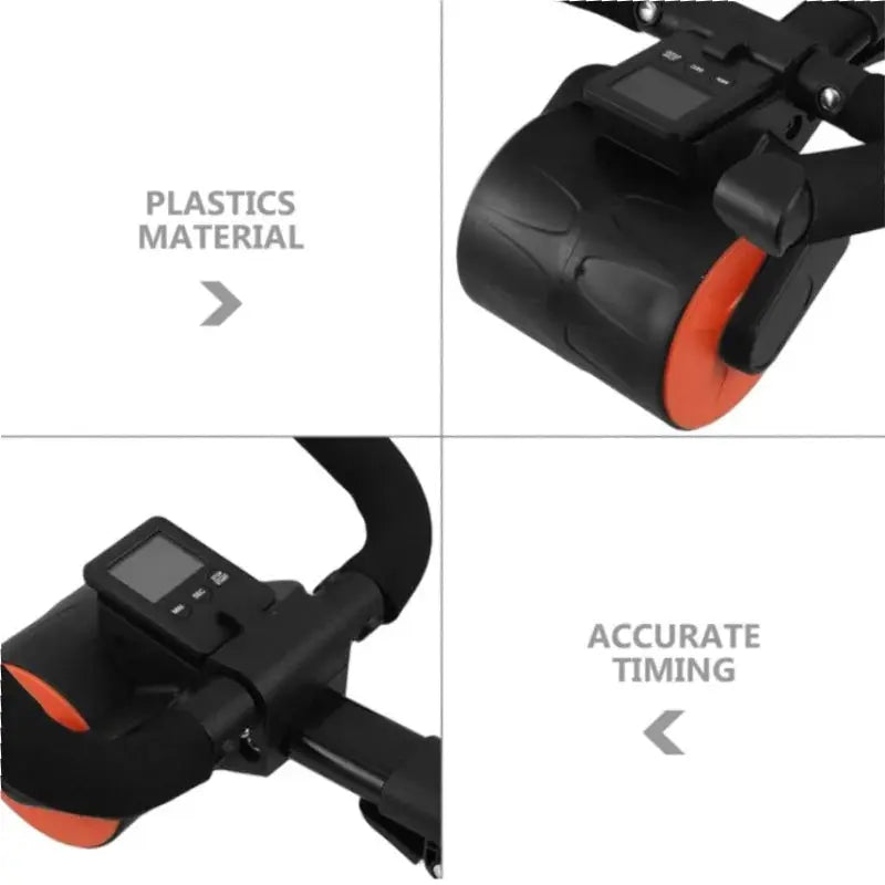 Adjustable Abs Training Roller Multifunctional Home Plank Support Abdominal Fitness Wheel For Home Gym - Suncollections