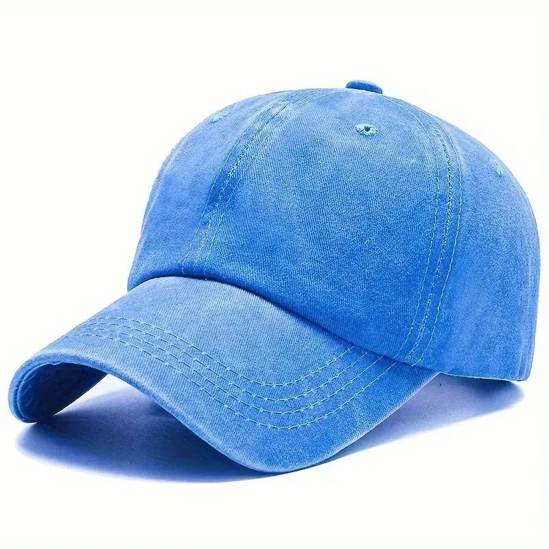 Men Women Unisex Baseball Cap Adjustable Solid Color Casual Hat Stretchy Fabric for Sports Secure Drawstring Closure Dad Hat - Suncollections