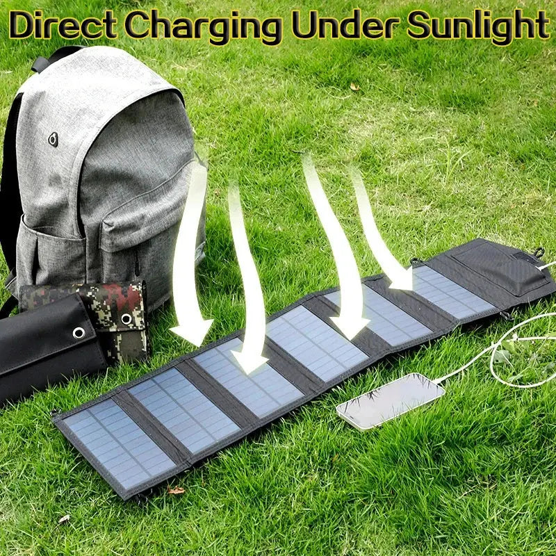 6-fold 800W Foldable solar panel portable solar panels charger USB 5V DC Full time power solar panel mobile power supply - Suncollections