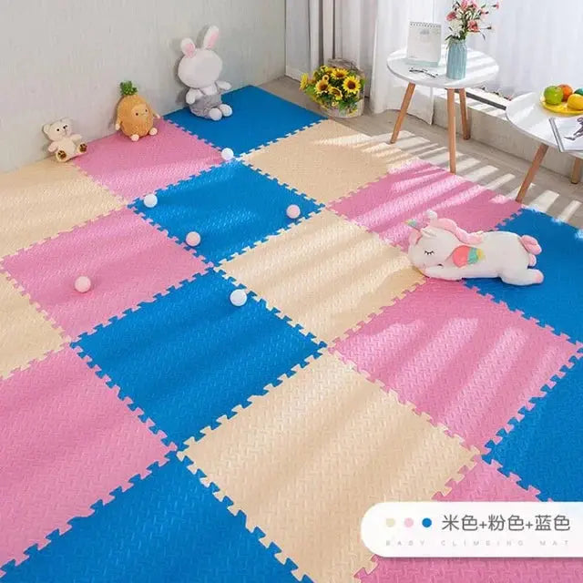 16pcs Foam Baby Play Mat Puzzle Mat Kids Interlocking Exercise Tiles Rugs Puzzle Floor Tiles Toy Carpet Soft Carpet 30*30*1cm Suncollections