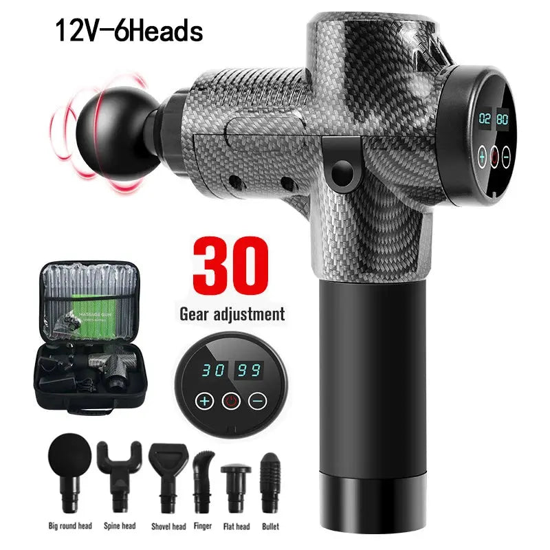 12V Professional Massage Gun With Portable Bag - Suncollections