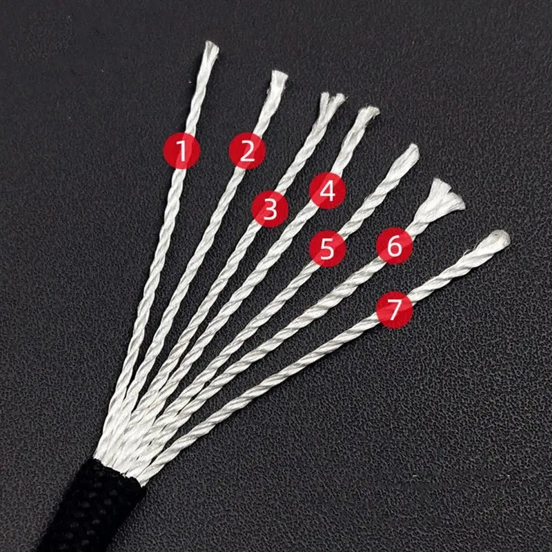 550 Paracord 7 Strand 4mm Military Tactical Parachute Cord Camping Accessories Outdoor Survival DIY Bracelet Rope - Suncollections