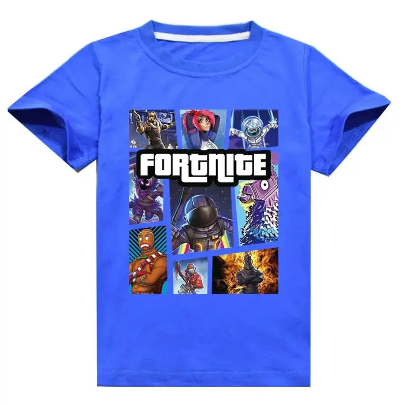 Fortnite T-Shirt Summer Cartoon Children Short Sleeve T-Shirt for Boys Girls Kids TShirt Clothing Print Clothes - Suncollections