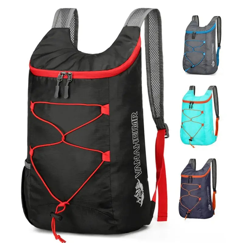 Camping Hiking Multifunctional Outdoor Folding Sports Backpack Ultra Lightweight Carrying Waterproof Nylon Fabric Fitness Bag - Suncollections