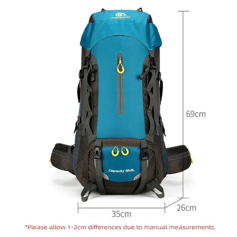 70L Camping Backpack Large Capacity Hiking Travel Outdoor Sports Waterproof Trekking Climbing Mountaineering Double Shoulder Bag - Suncollections