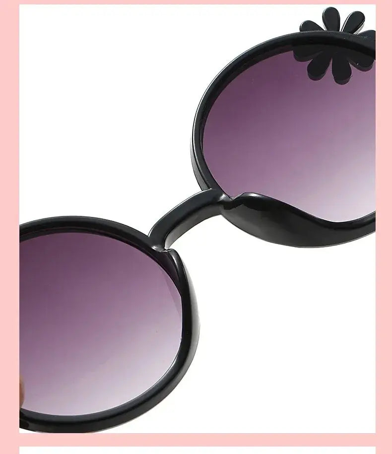 New Children's Glasses Floret Anti-ultraviolet Fashion Children's Sunglasses Outdoor Shading Travel Children's Mirror Eyewear - Suncollections