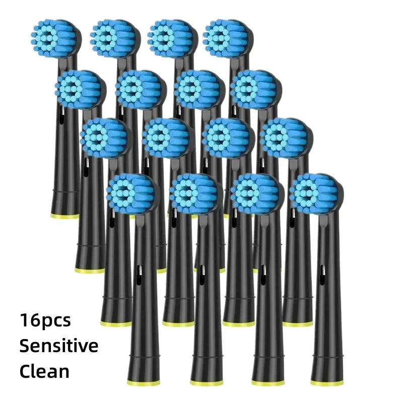 16/20PCS Brush Head nozzles for Oral B Electric Toothbrush Replacement Head Refill Sensitive Floss Cross Action for Oralb - Suncollections