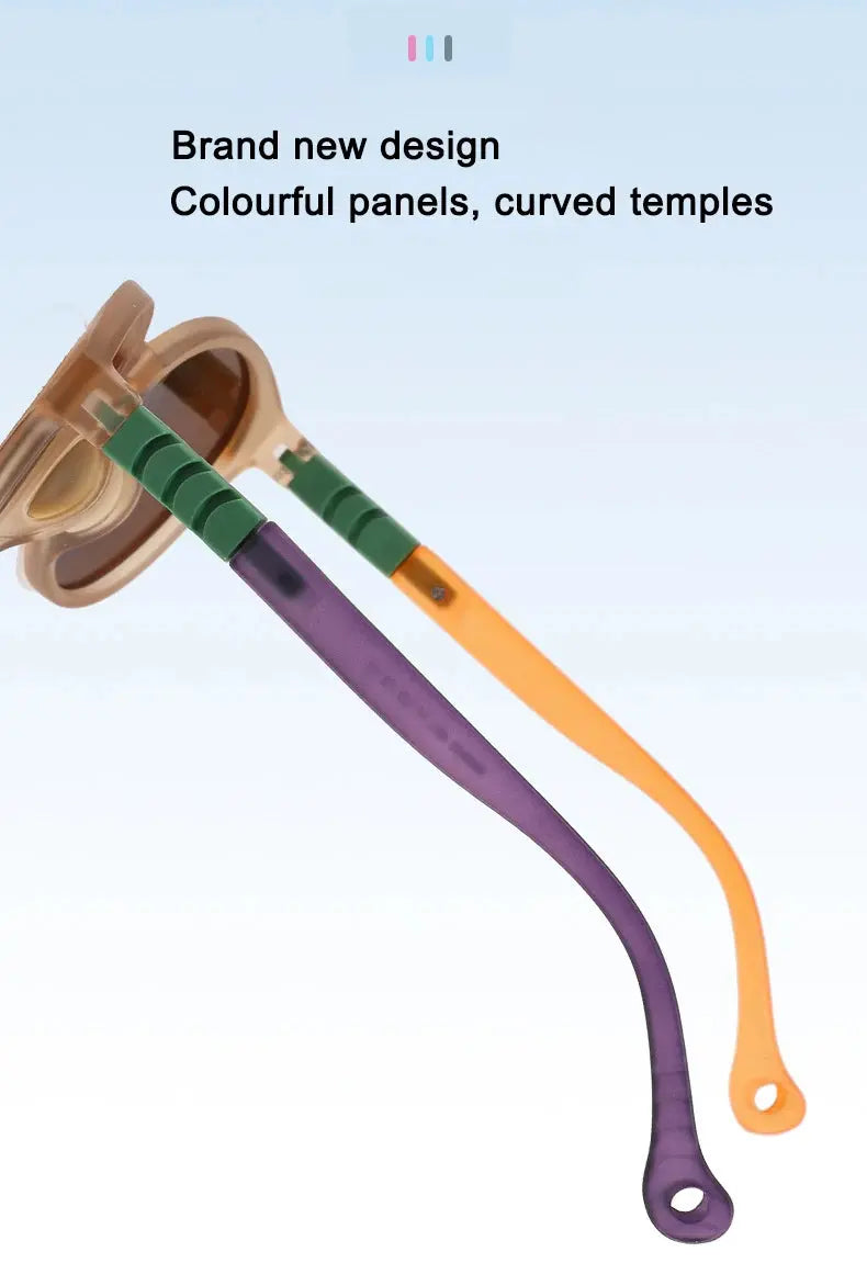 New Fashion Round Children Polarized Sunglasses Kids Sunglasses Boy Girl Stylish Baby Student Eyeglasses Party Eyewear UV400 - Suncollections