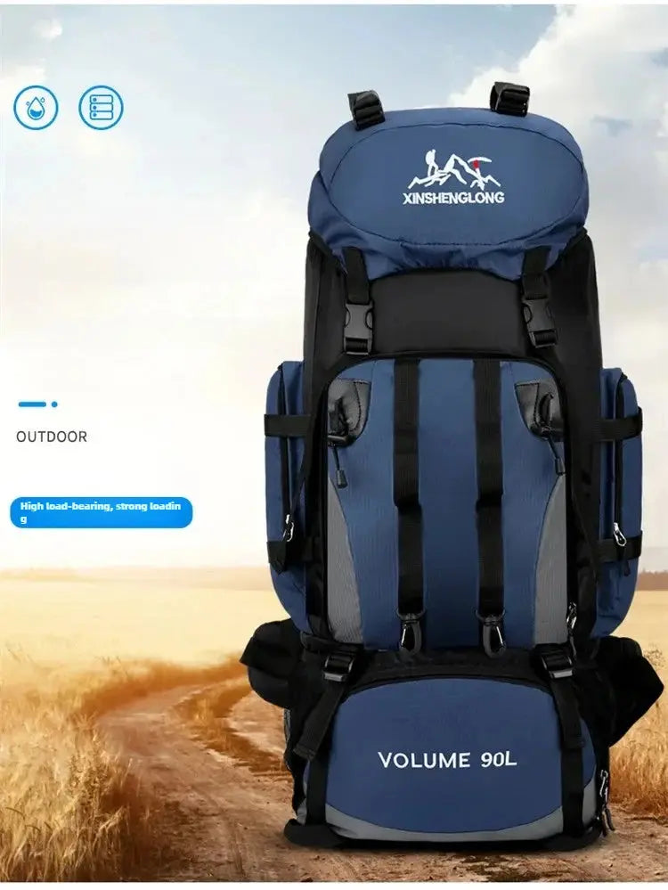 90L Waterproof Hiking Camping Backpack Trekking Bag Rucksack Large Capacity Travel Outdoor Sports Bags Camping Equipments - Suncollections