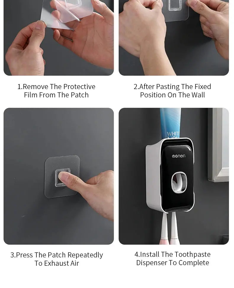 Fully Automatic Toothpaste Squeezer Wall Mounted - Suncollections