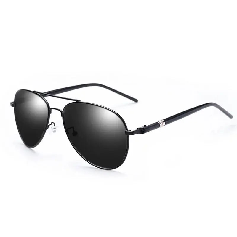 Men And Women Polarized Sunglasses Colored Reflective Glasses Driving Sunglasses Black Unisex Pilot Lenses Uv400 - Suncollections