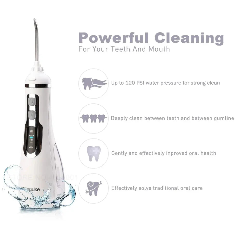 Waterpulse V500 Portable Oral Irrigator Dental Water Jet Flosser - Suncollections