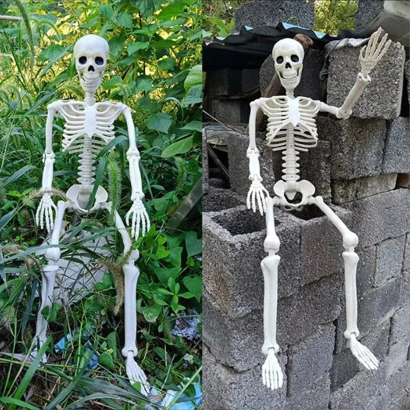Halloween Skull Skeleton 40/90cm Posable Skeleton Human Shape Bones Halloween Party Home Decorations Haunted House Horror Props Suncollections