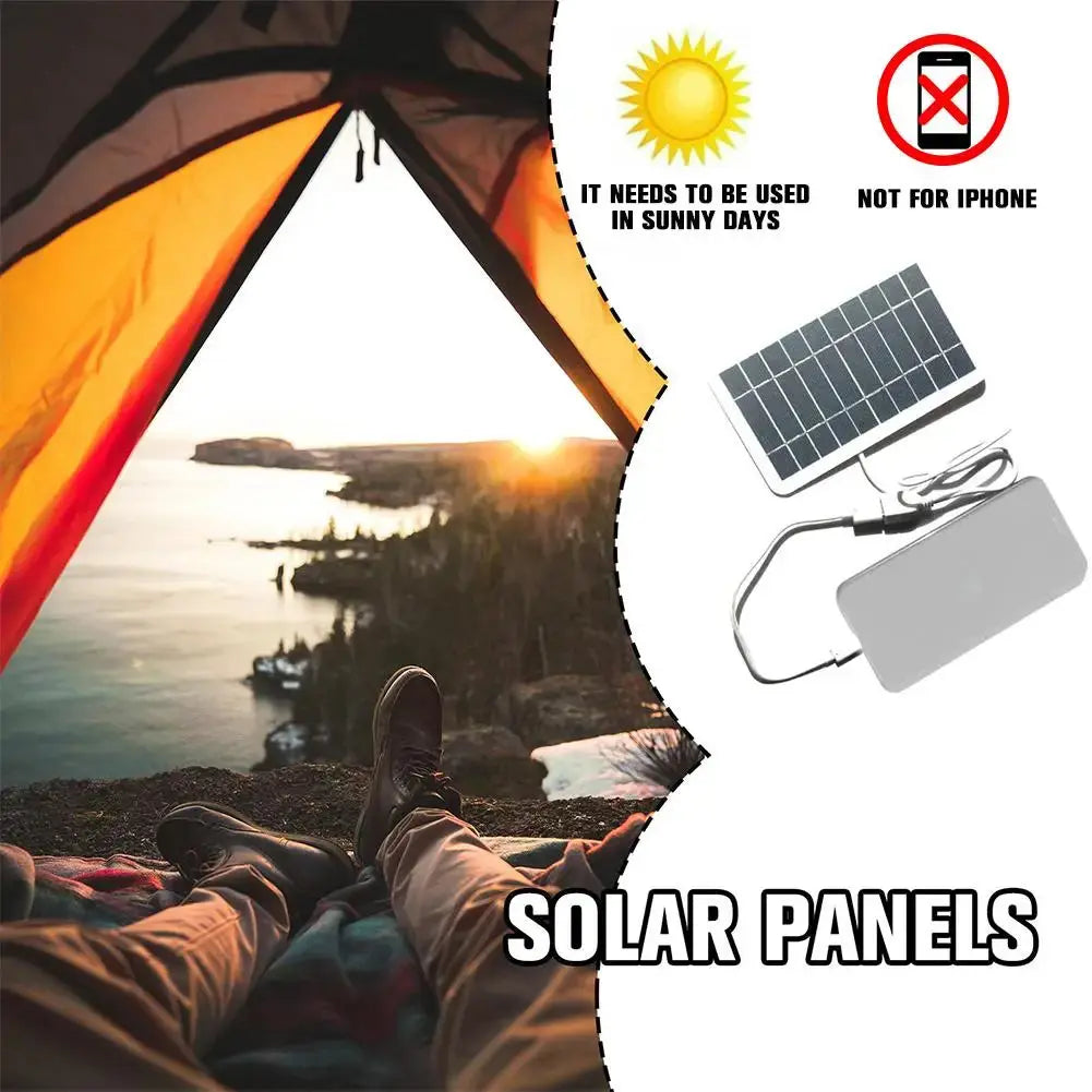 Portable Solar Panel 5V 2W Solar Plate With USB Safe Charge Stabilize Battery Charger For Power Bank Phone Outdoor Camping Home - Suncollections