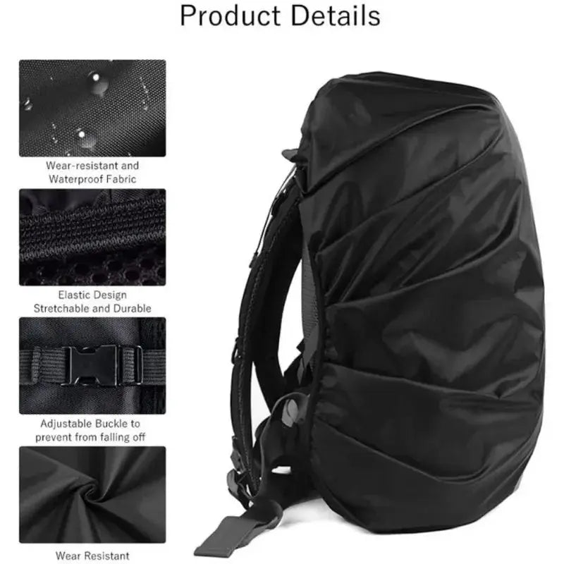 Reflective Waterproof Backpack Rain Cover Outdoor Sport Night Cycling Safety Light Rain Cover Case Bag Outdoor Camping Hiking - Suncollections