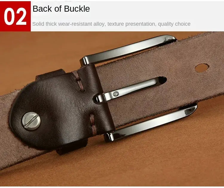 Belt men's genuine leather, genuine cowhide - Suncollections