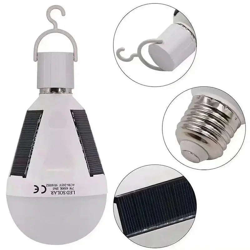 LED Solar Power Bulb Protable LED Solar Lights Rechargeable Lampada LED Waterproof Outdoor Camps Tent Garden Lights Dropshipping - Suncollections