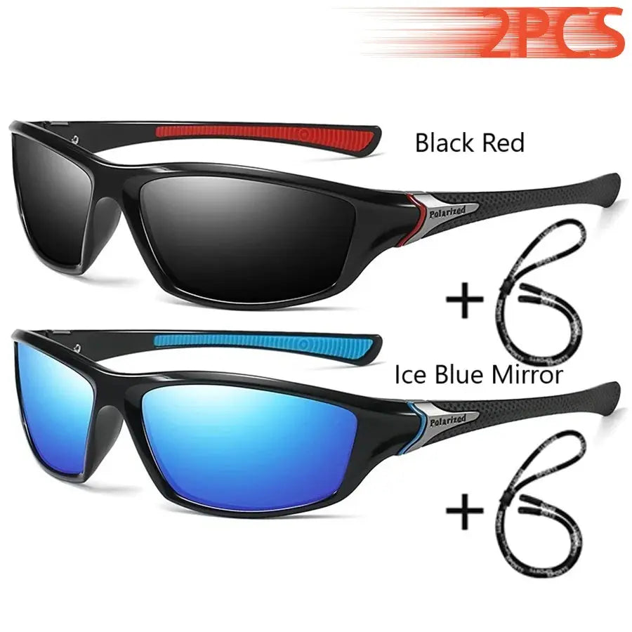 Men And Women Outdoor Sports Polarized Sunglasses With Chain Cycling Climbing Skiing Fishing Vintage Sun Glasses UV400 Eyewear - Suncollections