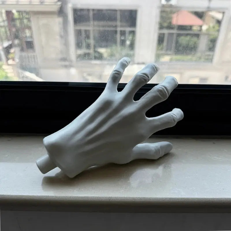 2Pcs Halloween Fake Skeleton Hands Plastic Human Hand Halloween Party Home Indoor Outdoor Decoration Haunted House Horror Props Suncollections