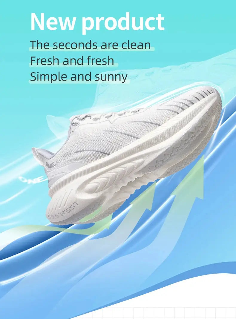ONEMIX Running Shoes for Men Outdoor Fitness Sport Shoes Anti-skid Cushioning Ultra-Light Support Comfort Man Trainers Sneakers Suncollections