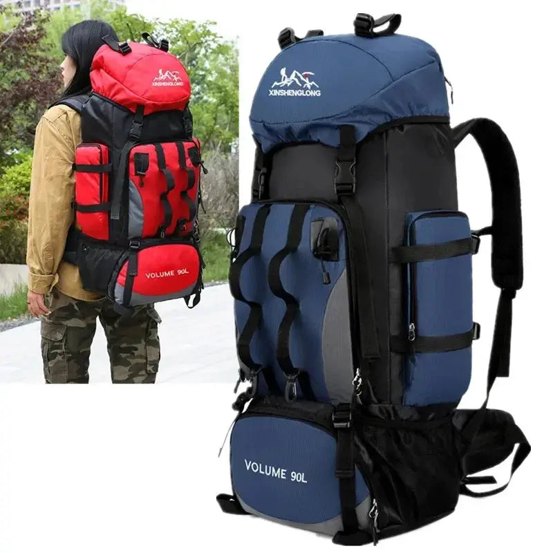 90L Waterproof Hiking Camping Backpack Trekking Bag Rucksack Large Capacity Travel Outdoor Sports Bags Camping Equipments - Suncollections