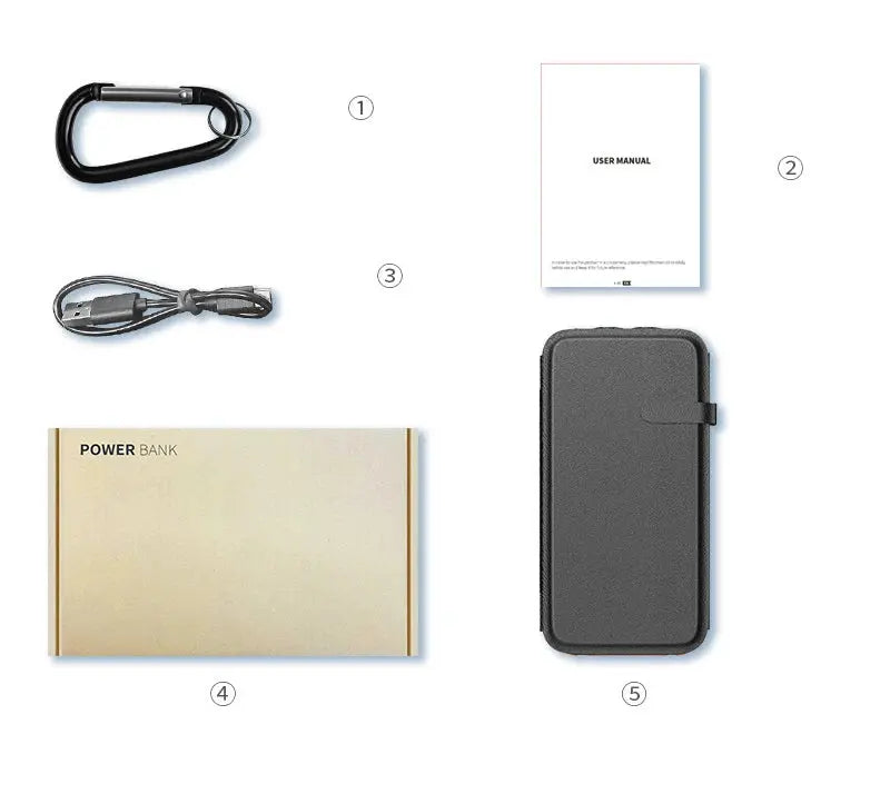 43800mAh Solar Power Bank with 4 Solar Panel Wireless Charger Powerbank for iPhone 15 Samsung S24 PD 20W Fast Charging Powerbank - Suncollections