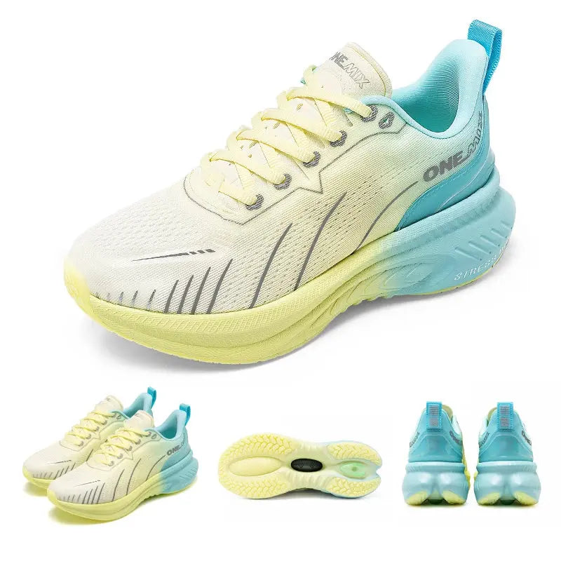 ONEMIX White Road Running Shoes for Men Air Cushion Outdoor Sport Shoes Male Trainers Summer Jogging Shoes Women Footwear Suncollections