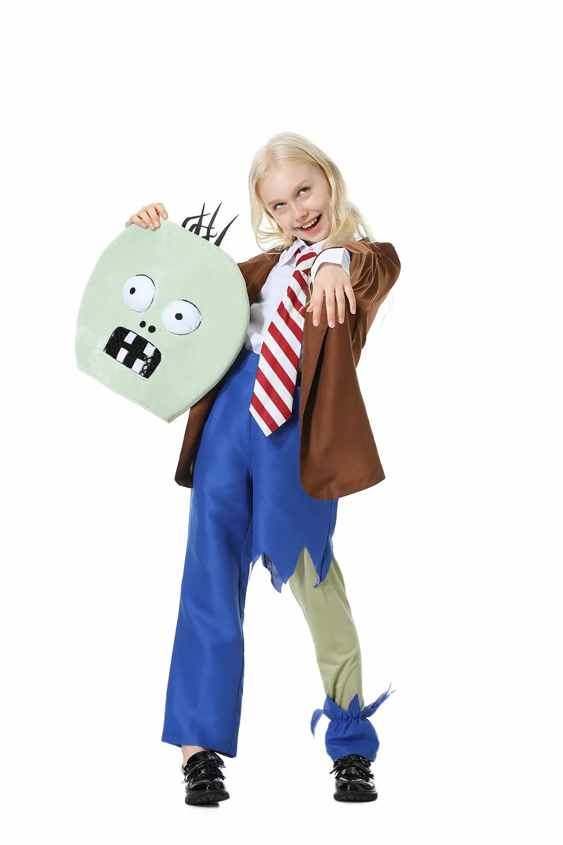 Halloween Kids Adult Funny Cosplay Game Zombies Novelty Jumpsuit Mask Outfit Clothes Festival Carnival Dress Up Party Stage Show Suncollections