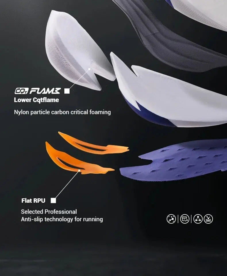 361 Degrees Furious 2.0 Men Women Running Sports Shoes Carbon Plate Racing Marathon Rebound Cushioning Male Sneakers 672432201 Suncollections