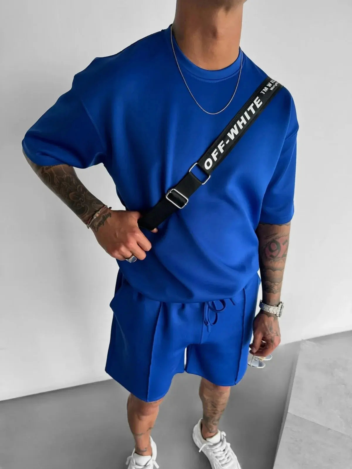 Men 2025 summer fashion sports design sense simple casual solid color quick drying short-sleeved T-shirt trend clothes - Suncollections