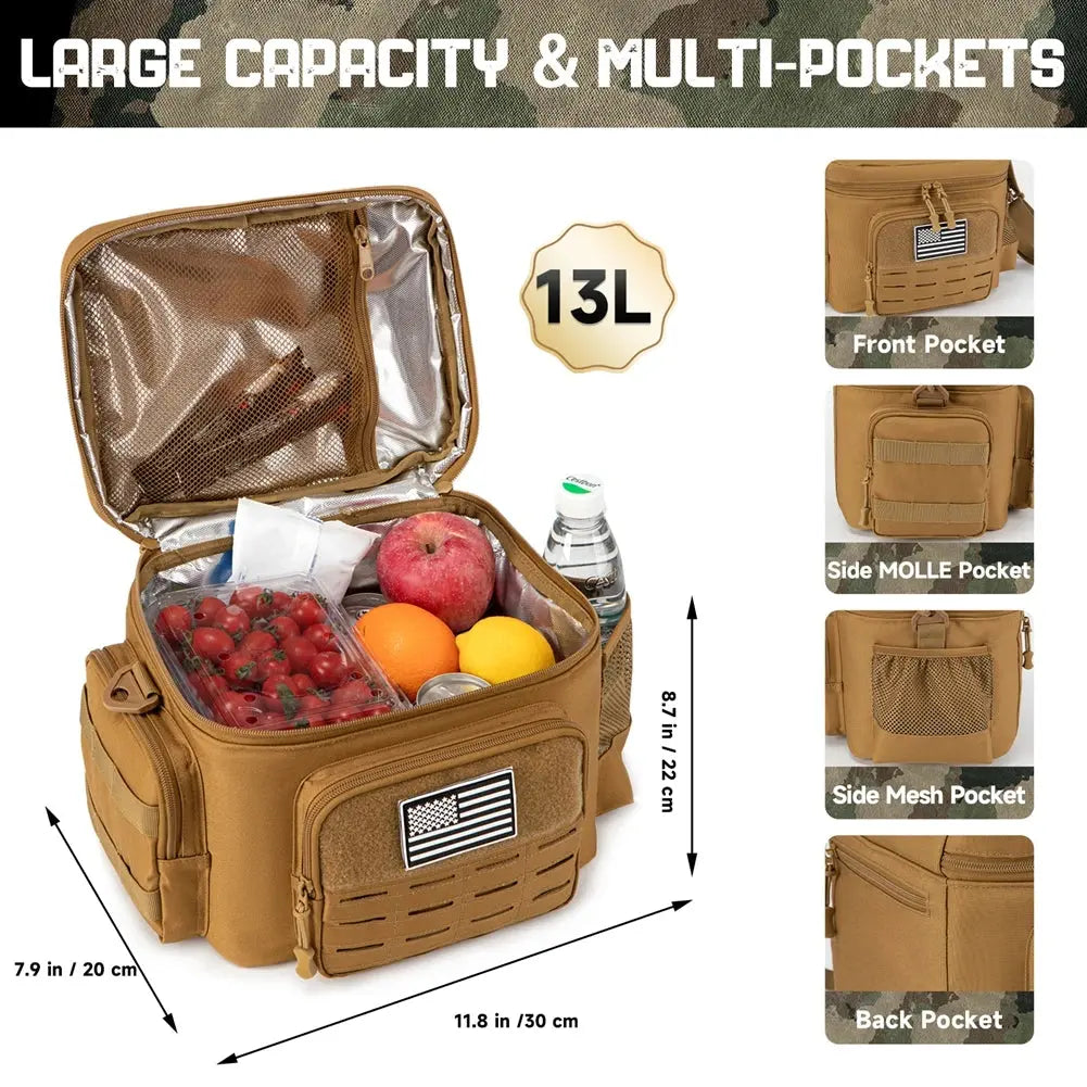 Tactical Lunch Bag for Men Outdoor Heavy Duty - Suncollections
