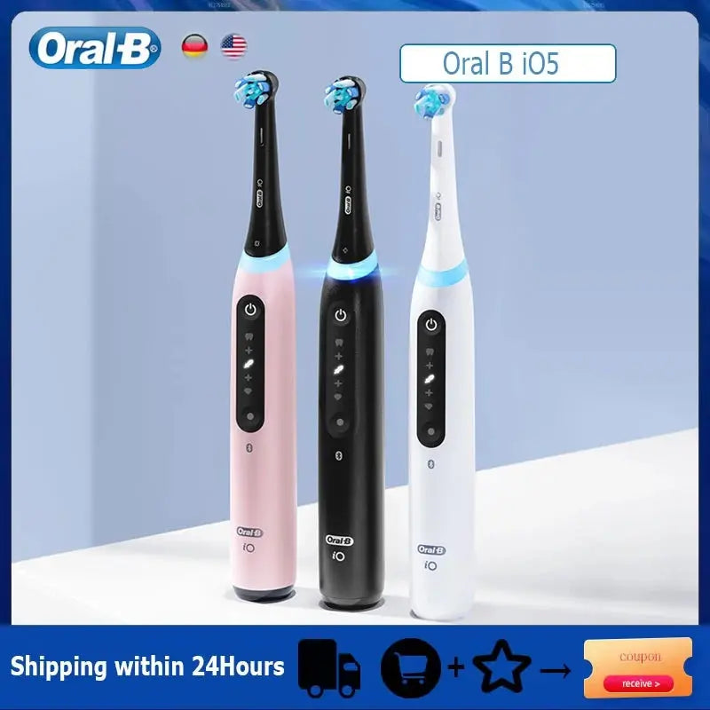 Oral B iO5 Electric Toothbrush - Rechargeable Series 5 with Visible Pressure Sensor - Suncollections