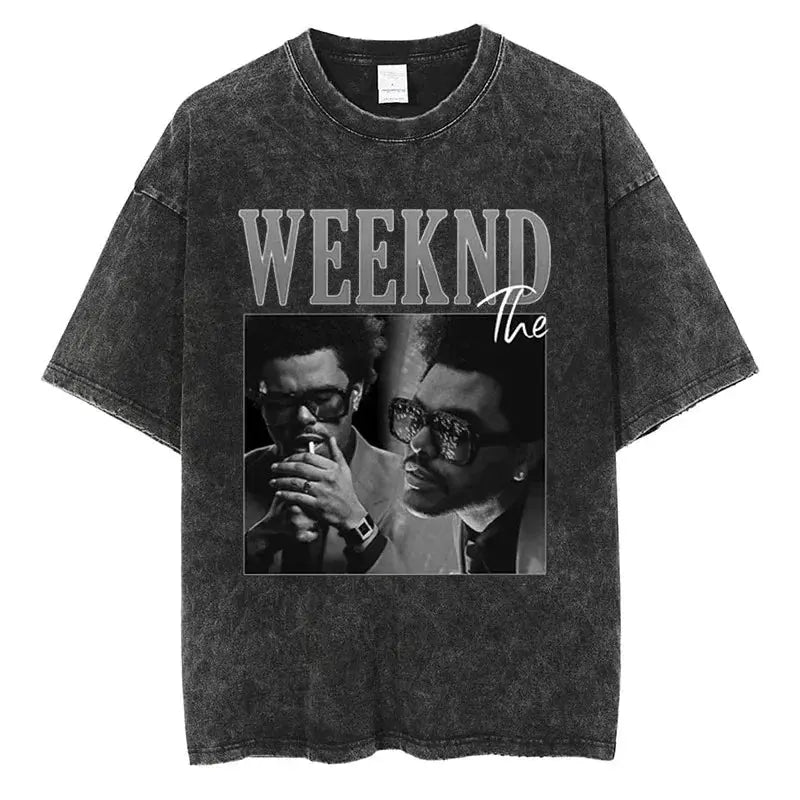 The Weeknd T Shirt Live At SoFi Stadium Graphic Tshirt Cotton Vintage Short Sleeve Tees Hip Hop Music Fans Men Women Clothes - Suncollections
