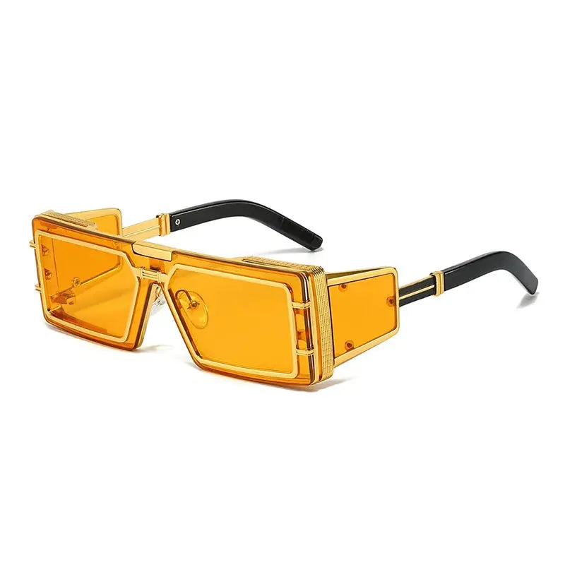 Square Punk Sunglasses Women Men Vintage Luxury Steampunk Sun Glasses Women Fashion Trendy Brand Design Driving Shades UV400 - Suncollections