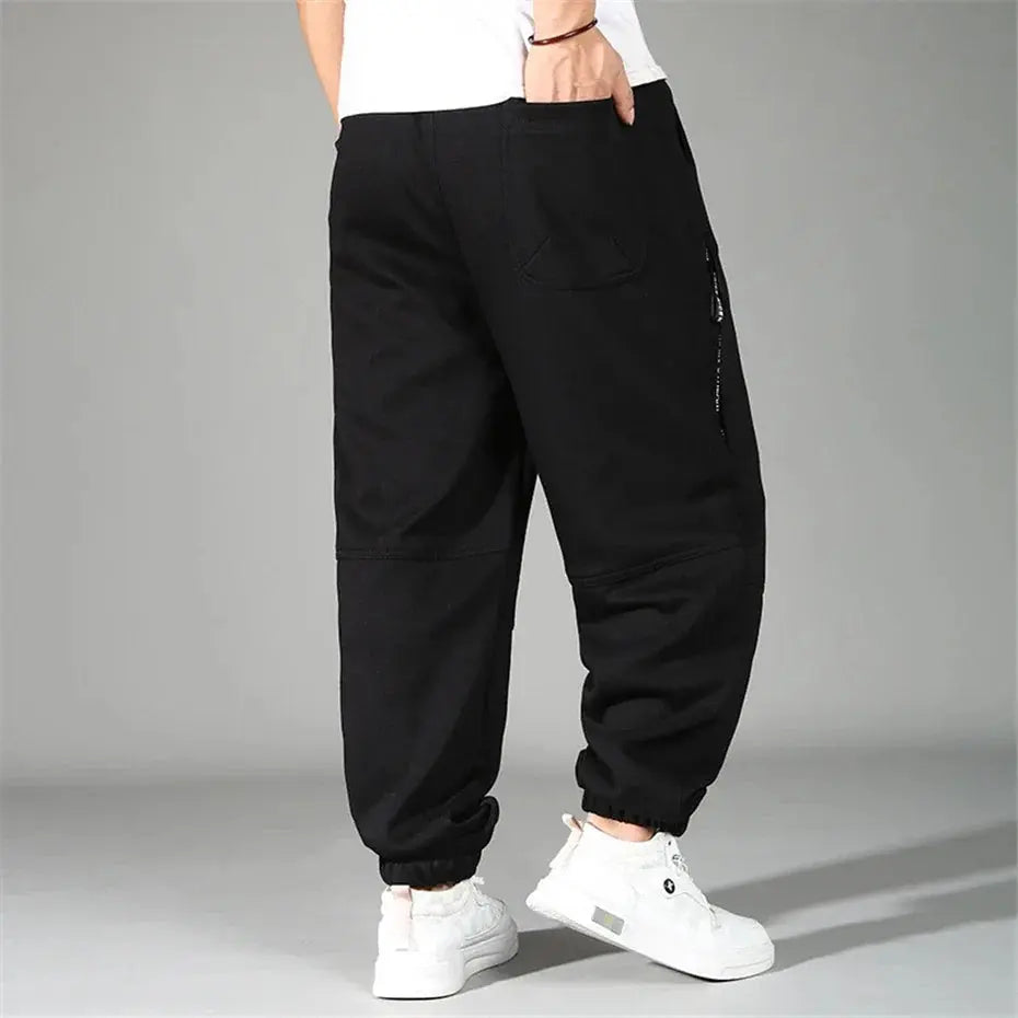 Extra Big Size Men's Pants Elastic Waist Loose Fit Jogger Male Spring Plus Large Sweatpant Fat 12XL Baggy Sport Trouser 10XL 9XL Suncollections