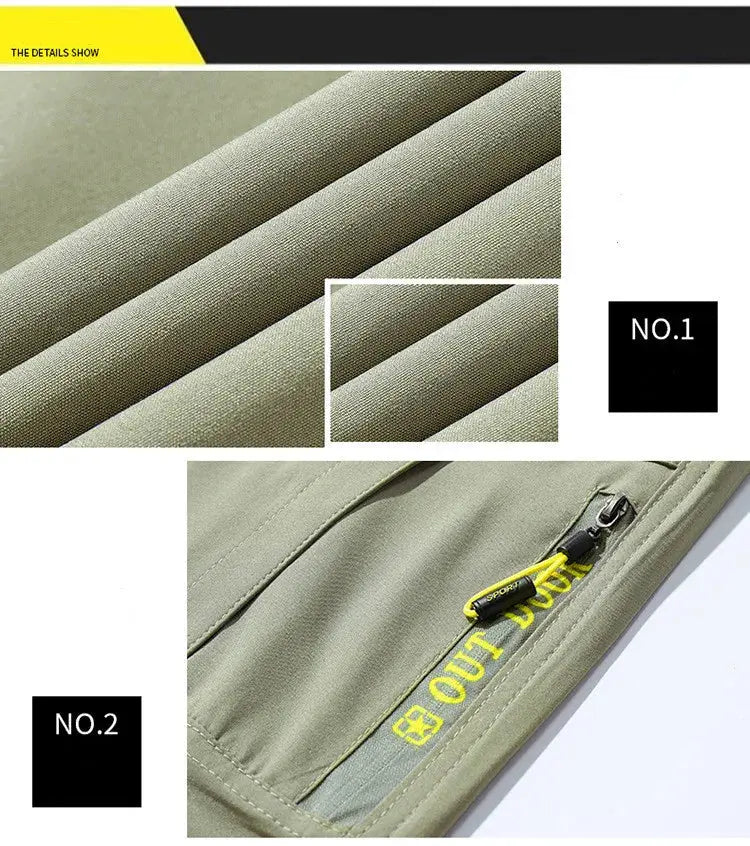 Men Spring Stretch Waterproof Casual Pants Summer Breathable Quick Dry Outdoor Male Hiking Camping Tactical Cargo Long Trousers Suncollections