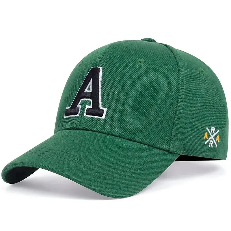 A Letter Side Ar Embroidery Baseball Caps - Suncollections
