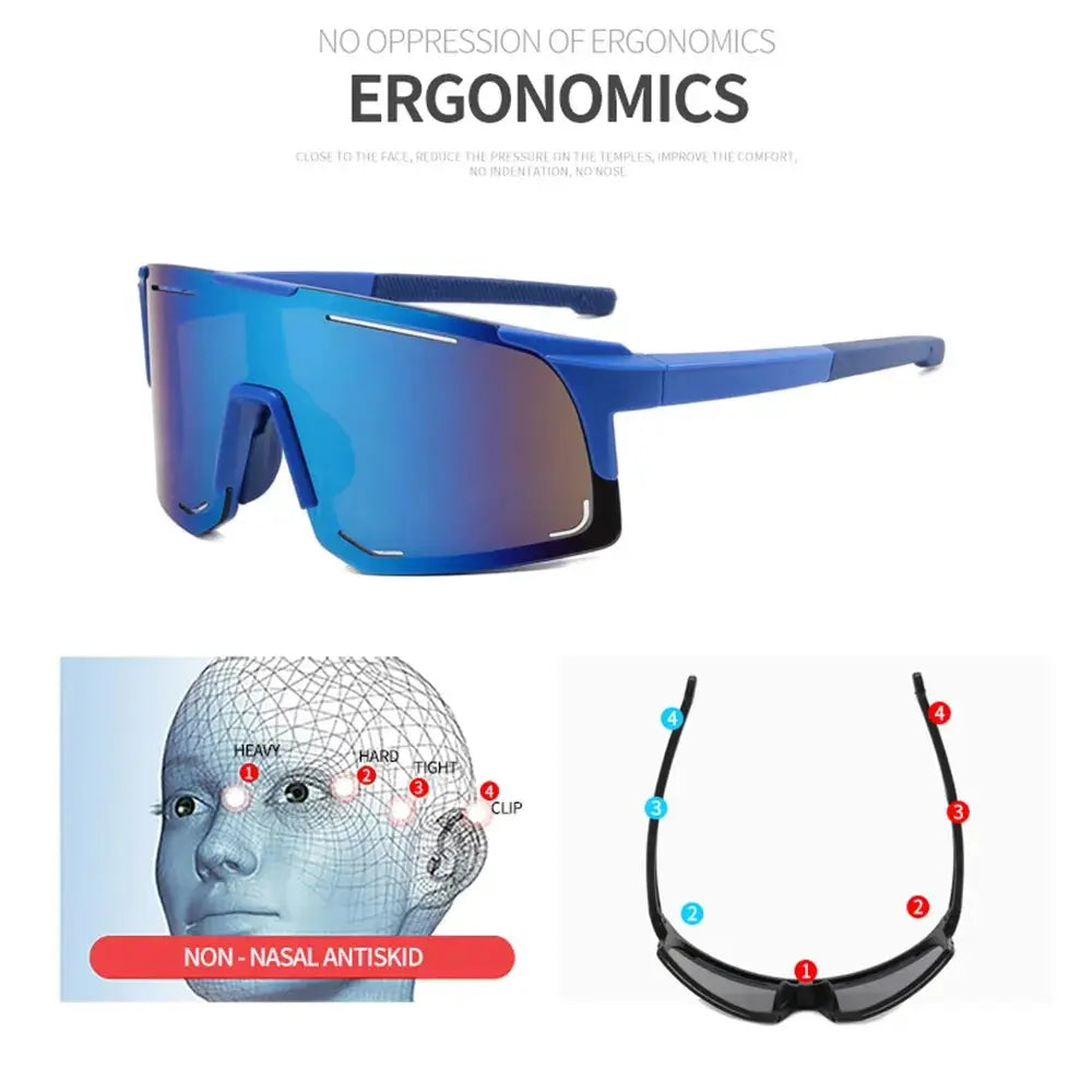 Polarized Cycling Sunglasses UV Protection Windproof Glasses For Men Women Polarized Lens Road Riding Bike Sport Glasses Eyewear - Suncollections
