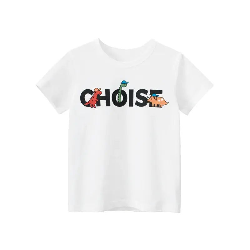 Children Short Sleeve T-shirts Korean Version Kids Clothing Boy Baby Cotton Tees 2-9 Years Summer Cartoon Tops - Suncollections