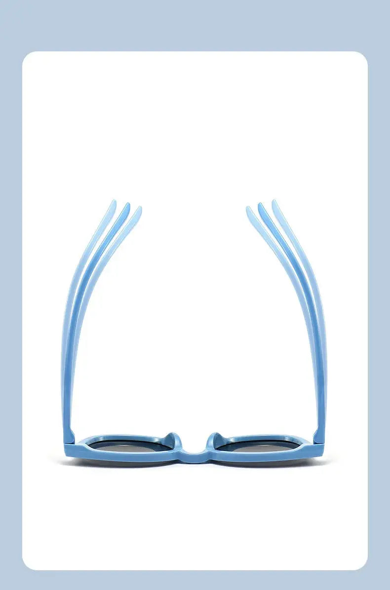 3-12 Years Kids Polarized Sunglasses Boys' Cool Girls Soft TPEE Frame Cat Eye Design Fashion Sun UV400 Protection Oval Glasses - Suncollections