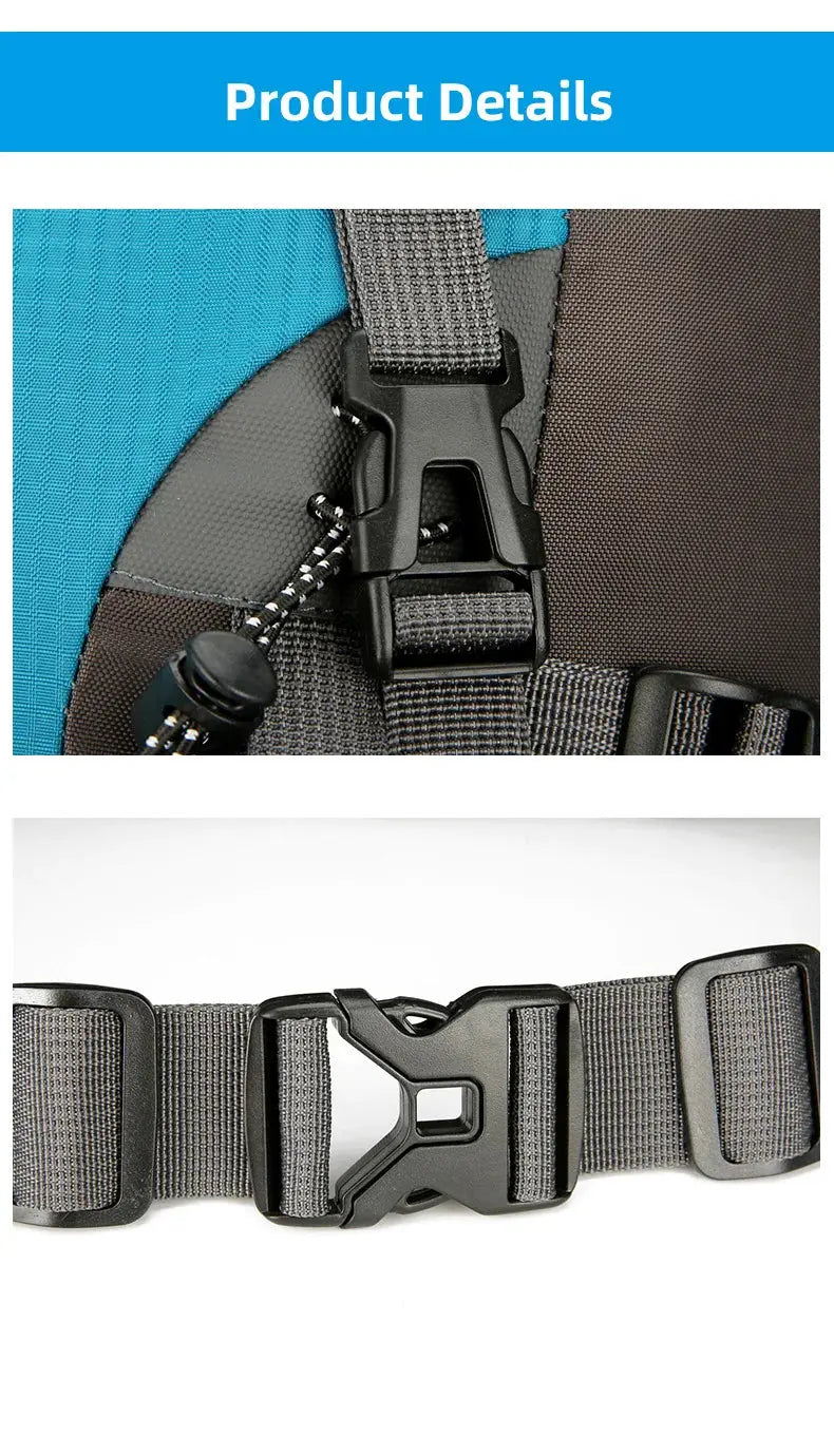 70L Camping Backpack Large Capacity Hiking Travel Outdoor Sports Waterproof Trekking Climbing Mountaineering Double Shoulder Bag - Suncollections