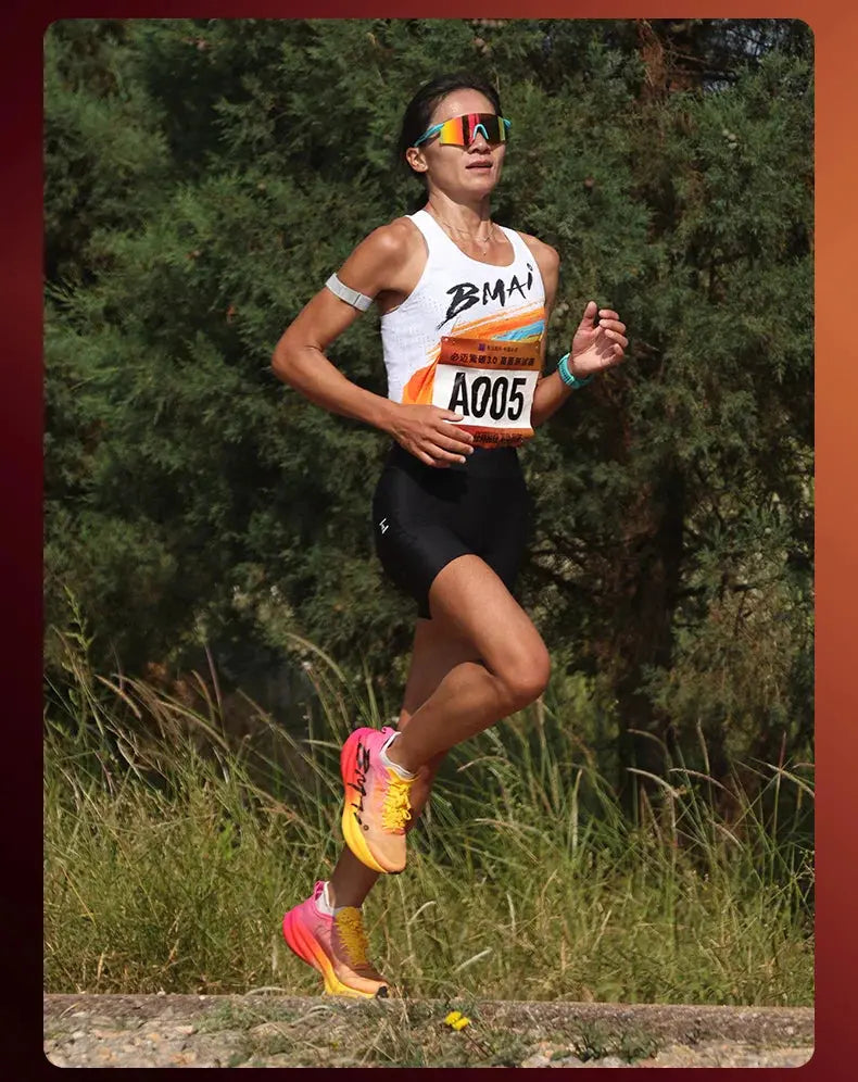 BMAI 42KM Marathon Women's Sneakers Cushioning Running Shoes for Women Breathable Black Sports Shoes Luxury Designer Trainers Suncollections