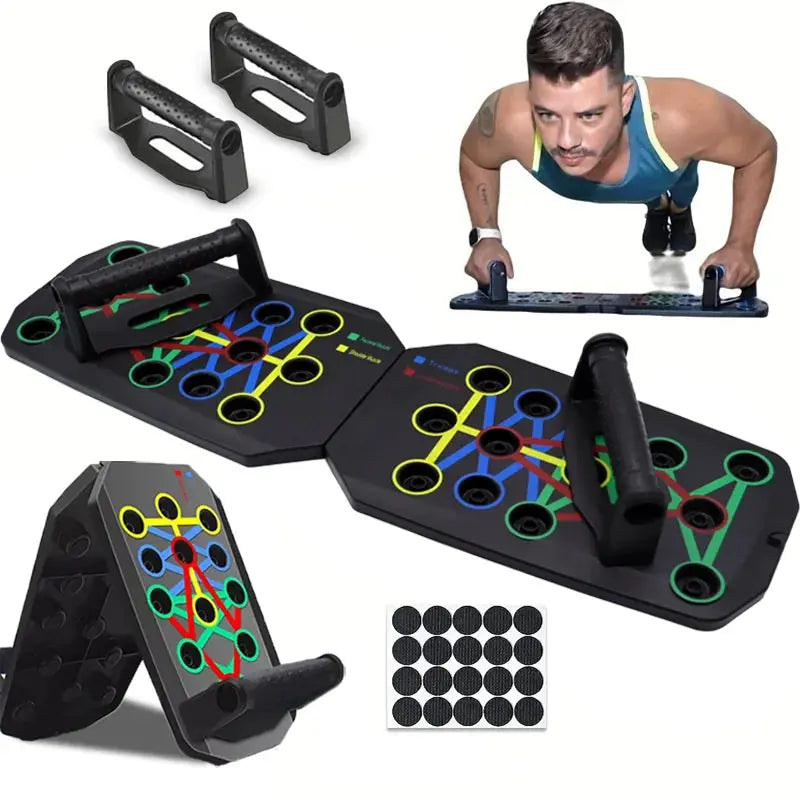 Portable Multifunctional Push-up Board Set With Handles - Suncollections