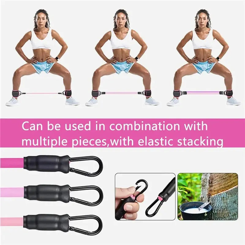 Resistance Band Set Workout Exercise Equipments Ankle Straps - Suncollections