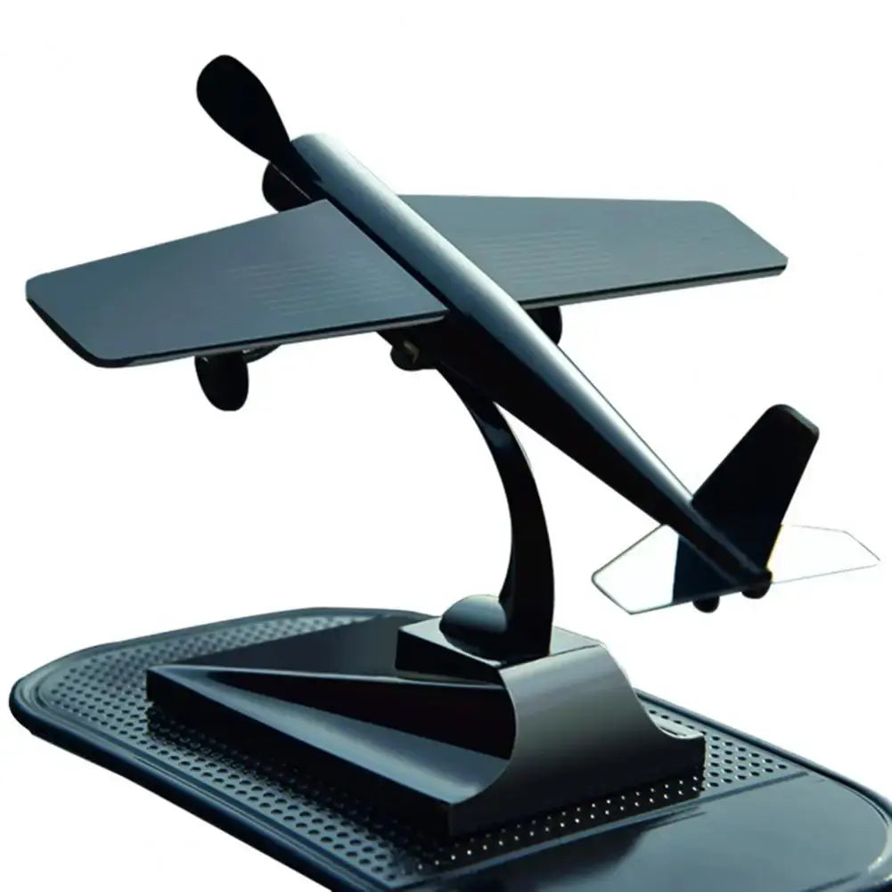Aircraft Model with Propeller Solar Powered Sunlight Resistant Miniature Plane Model Car Ornament for Vehicle - Suncollections